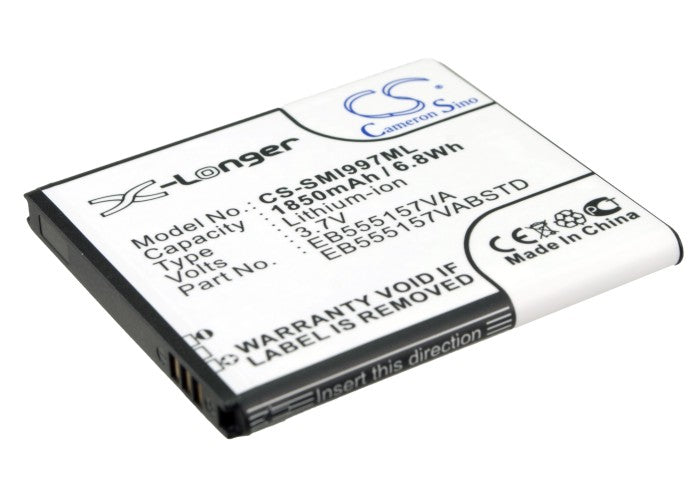 Replacement Battery for AT&T  SGH-i997 – Mobile, SmartPhone – 1850mAh/6.8Wh / 3.7V