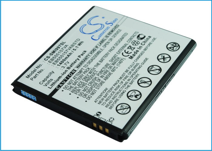 Replacement Battery for AT&T  Galaxy S II Skyrocket – Mobile, SmartPhone – 1400mAh/5.1Wh / 3.7V