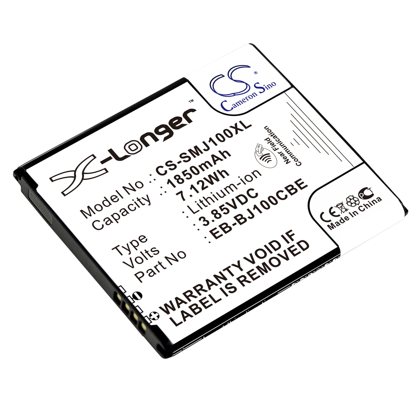 Replacement Battery for Samsung Galaxy J1 – Mobile, SmartPhone – 1850mAh / 3.85V - image 1