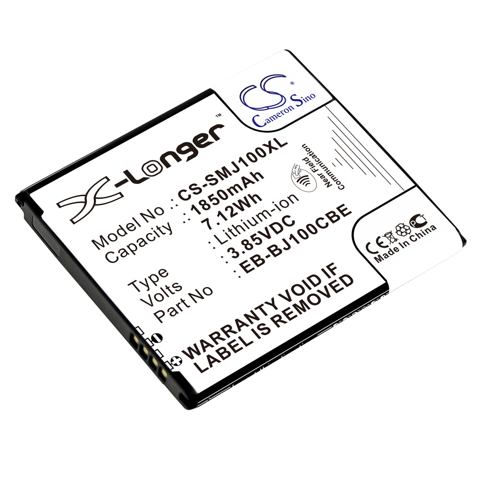 Replacement Battery for Samsung Galaxy J1 – Mobile, SmartPhone – 1850mAh / 3.85V - image 1