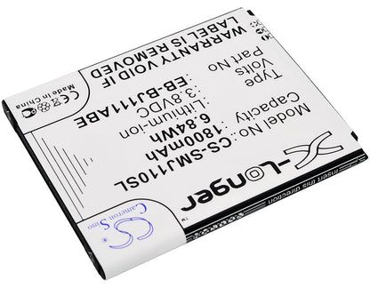 Replacement Battery for Samsung  Galaxy J1 Ace 3G Duos – Mobile, SmartPhone – 1800mAh / 6.84Wh / 3.8V