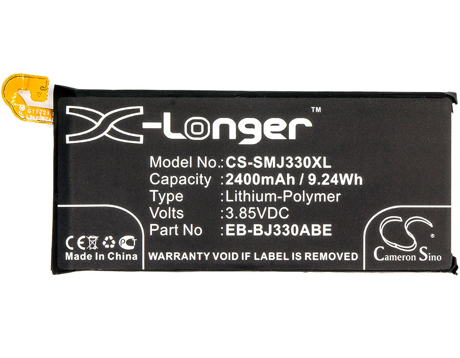 Replacement Battery for Samsung  Galaxy J3 2017 – Mobile, SmartPhone – 2400mAh / 9.24Wh / 3.85V