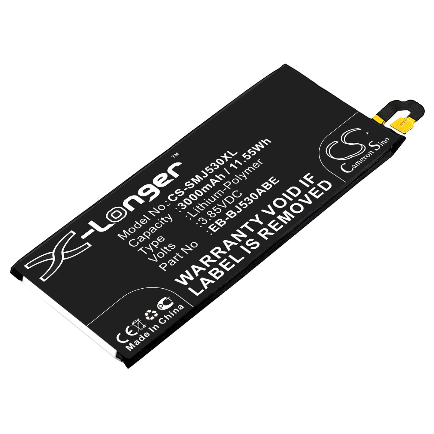 Replacement Battery for Samsung Galaxy J5 2017 – Mobile, SmartPhone – 3000mAh / 3.85V - image 1