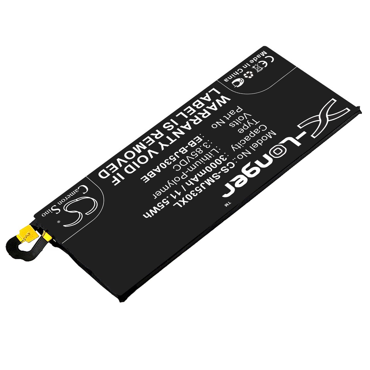 Replacement Battery for Samsung  Galaxy J5 2017 – Mobile, SmartPhone – 3000mAh / 11.55Wh / 3.85V