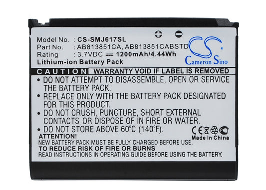 Replacement Battery for Samsung BLACKJACK II – Mobile, SmartPhone – 1200mAh / 3.7V - image 1