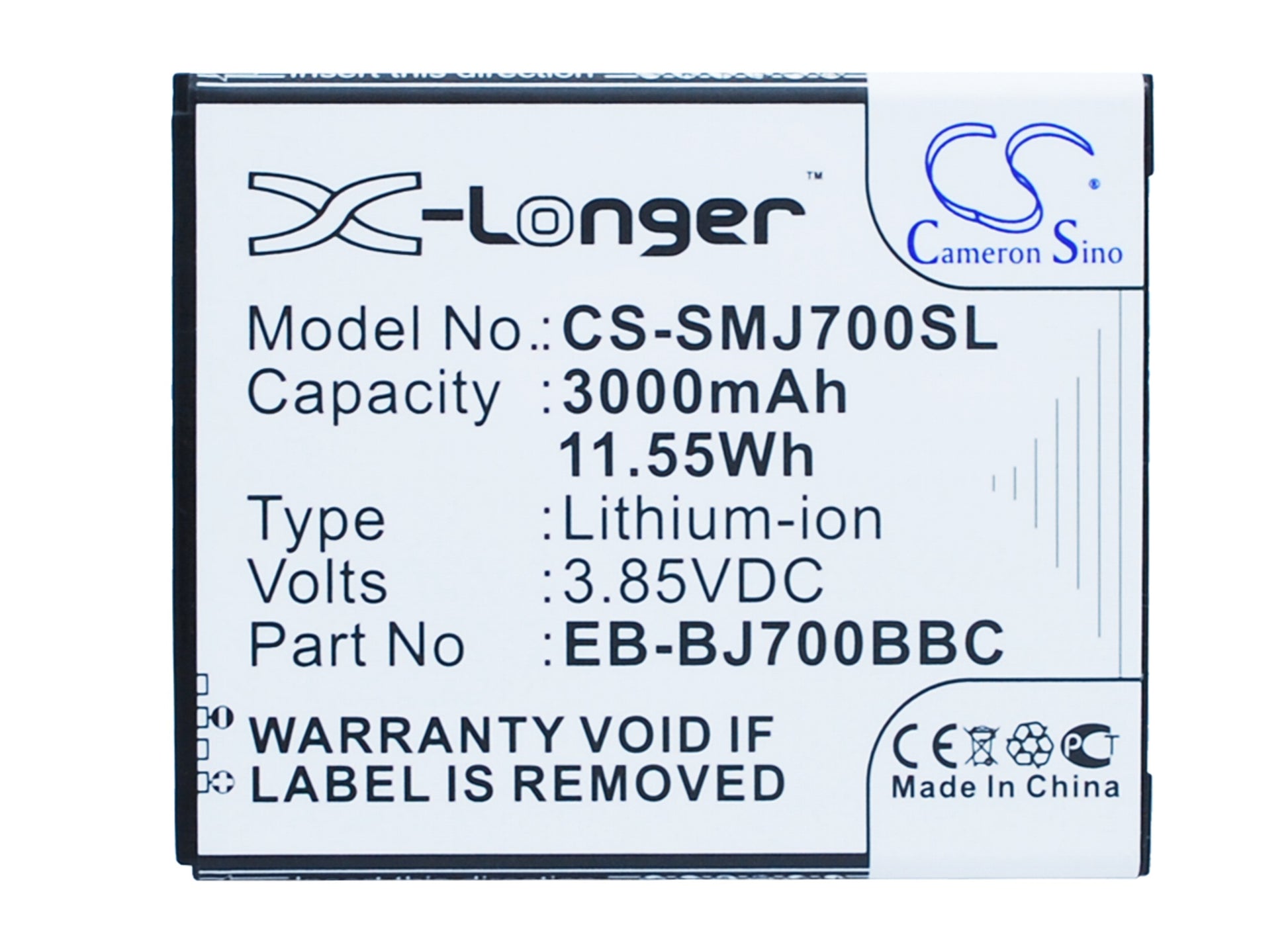 Replacement Battery for Samsung Galaxy J7 – Mobile, SmartPhone – 3000mAh / 3.85V - image 1