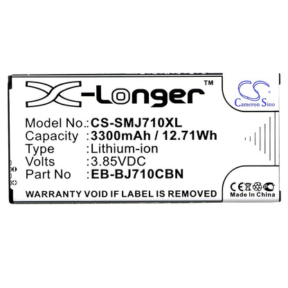 Replacement Battery for Samsung  Galaxy J7 2016 – Mobile, SmartPhone – 3300mAh / 12.71Wh / 3.85V