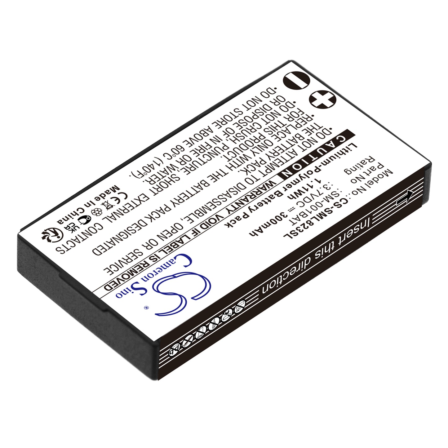 Replacement Battery for Simolio SM-823 – Wireless Headset – 300mAh / 3.7V - image 2