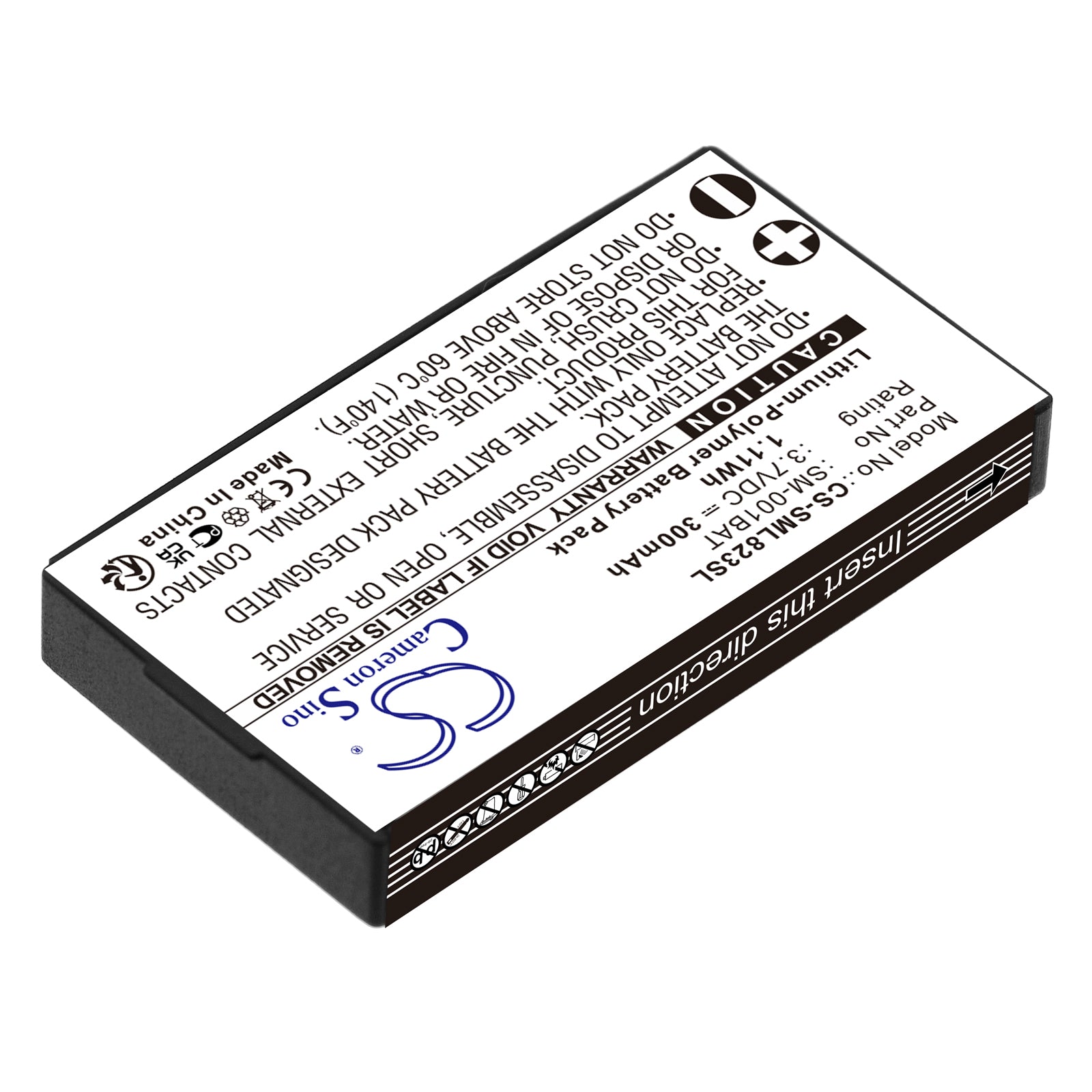 Replacement Battery for Simolio SM-823 – Wireless Headset – 300mAh / 3.7V - image 2