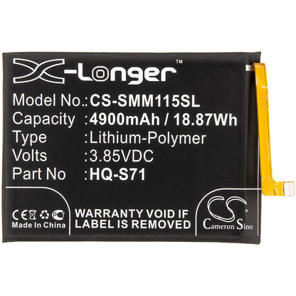 Replacement Battery for Samsung  Galaxy M11 – Mobile, SmartPhone – 4900mAh / 18.87Wh / 3.85V