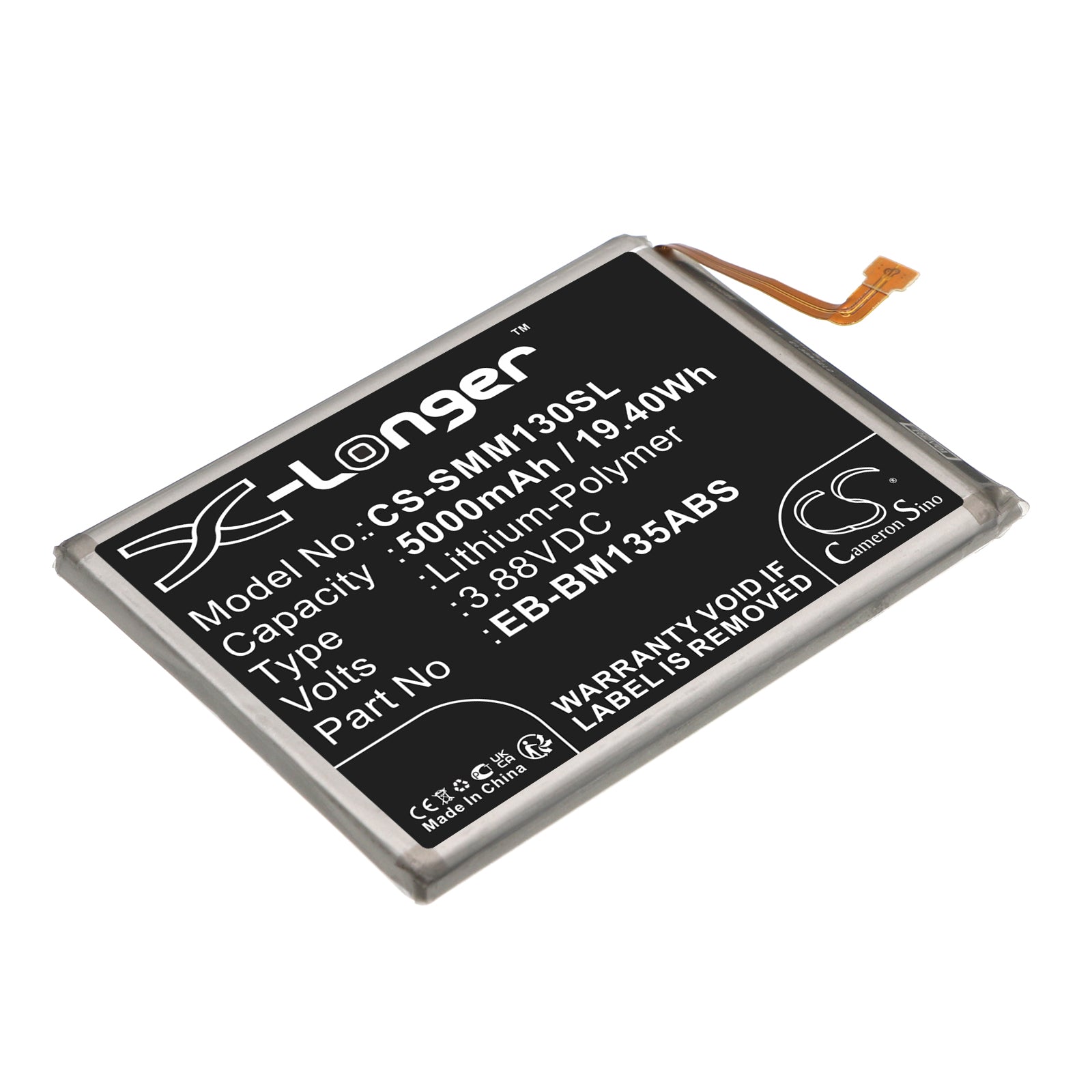 Replacement Battery for Samsung Galaxy M13 – Mobile, SmartPhone – 5000mAh / 3.88V - image 1