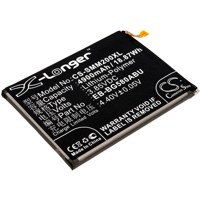 Replacement Battery for Samsung Galaxy M20 – Mobile, SmartPhone – 4900mAh / 3.85V - image 1