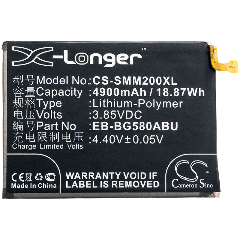 Replacement Battery for Samsung  Galaxy A40s – Mobile, SmartPhone – 4900mAh / 18.87Wh / 3.85V
