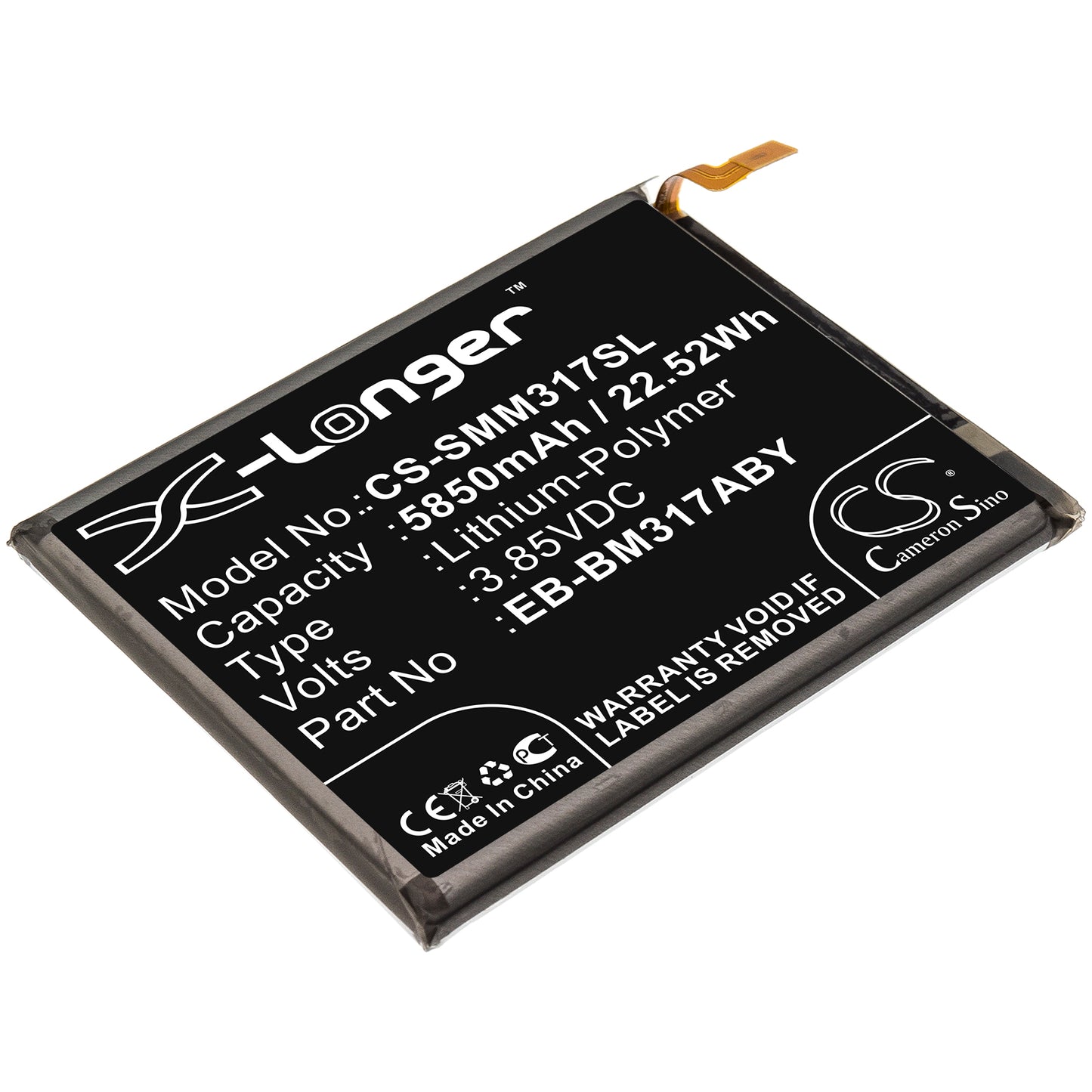 Replacement Battery for Samsung Galaxy M31 – Mobile, SmartPhone – 5850mAh / 3.85V - image 1