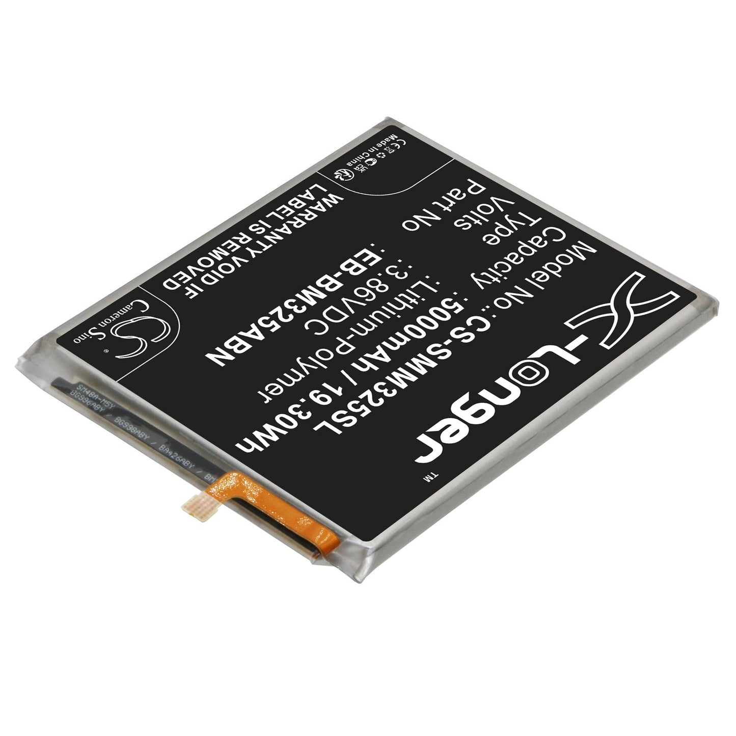Replacement Battery for Samsung  Galaxy M32 – Mobile, SmartPhone – 5000mAh / 19.30Wh / 3.86V