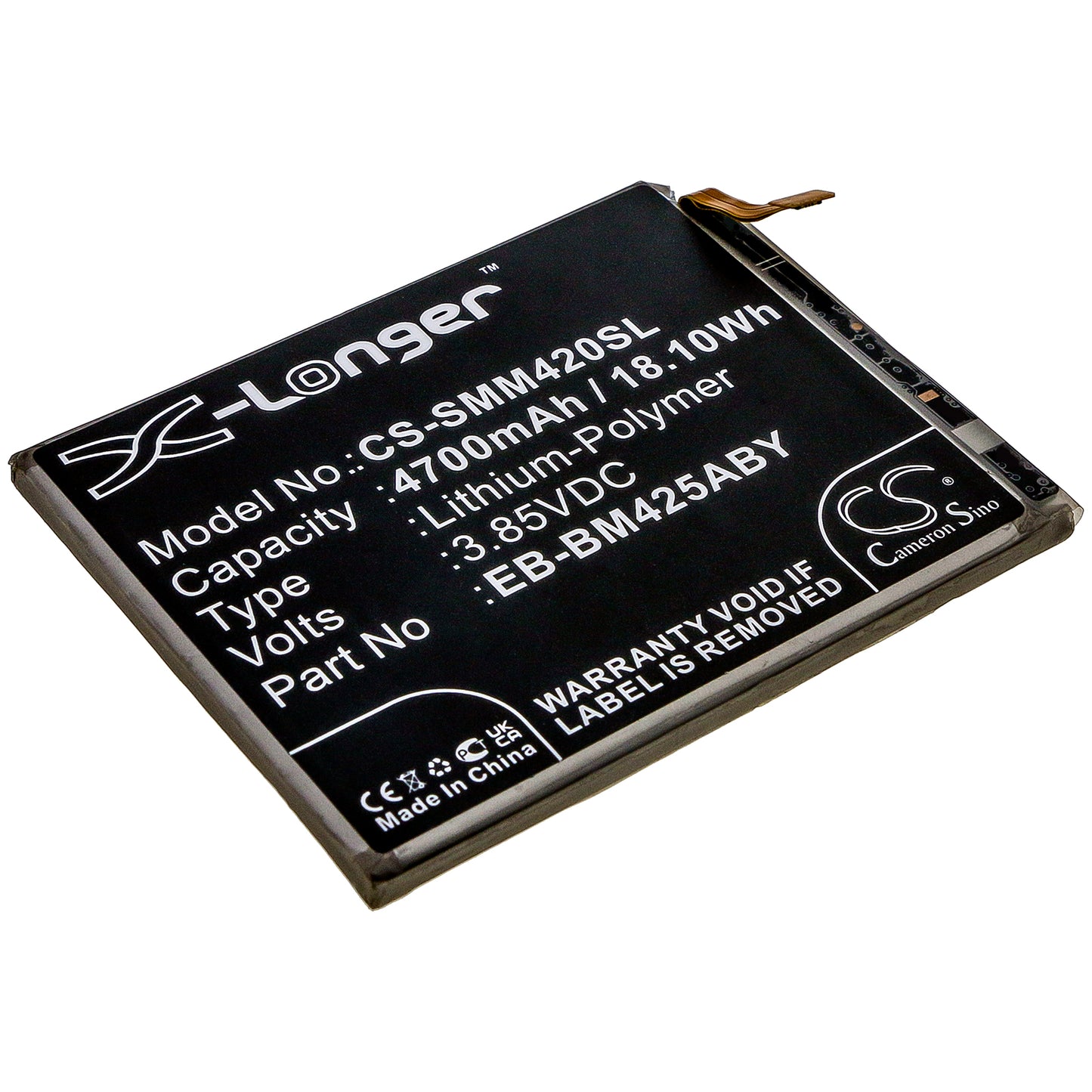 Replacement Battery for Samsung Galaxy M42 – Mobile, SmartPhone – 4700mAh / 3.85V - image 1