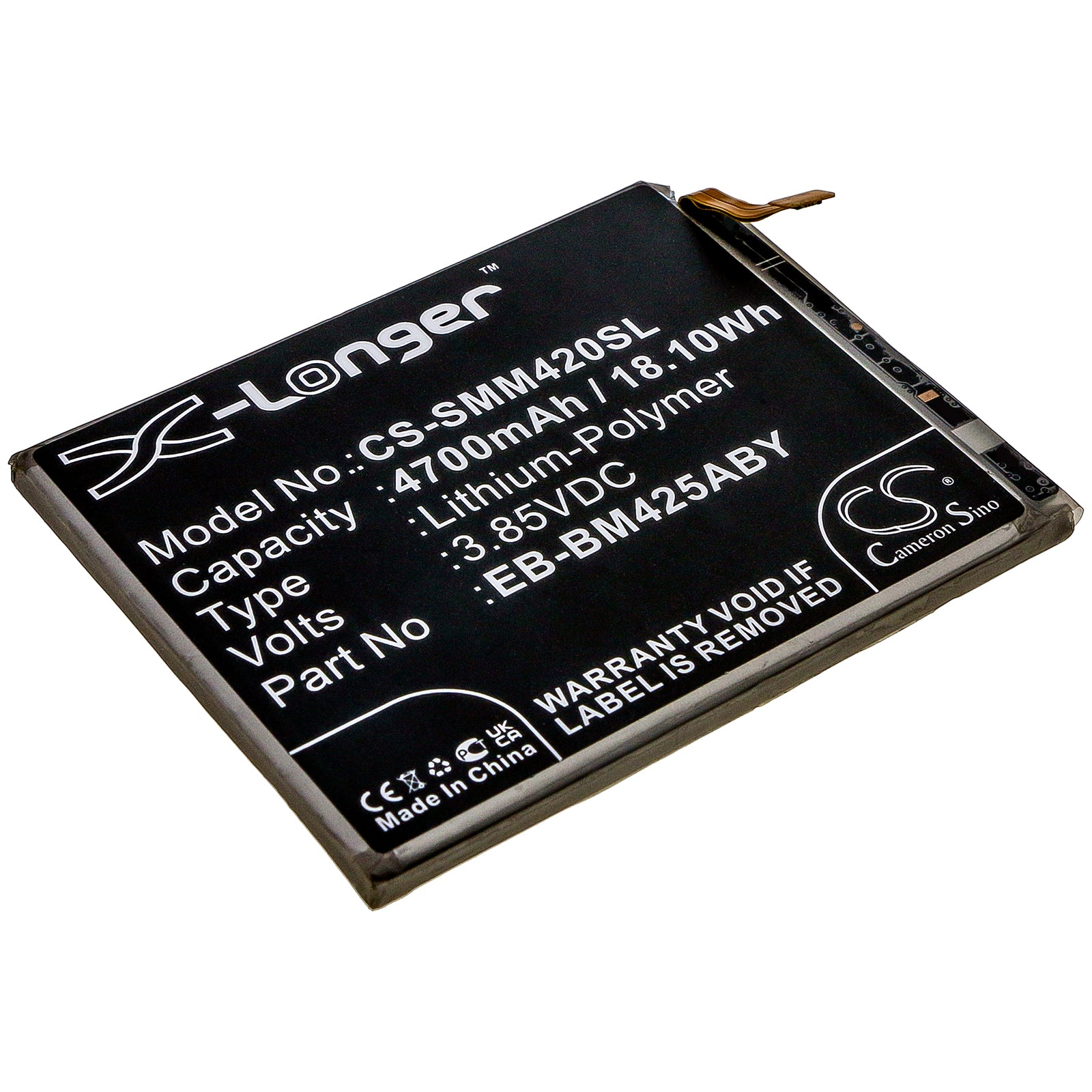 Replacement Battery for Samsung Galaxy M42 – Mobile, SmartPhone – 4700mAh / 3.85V - image 1