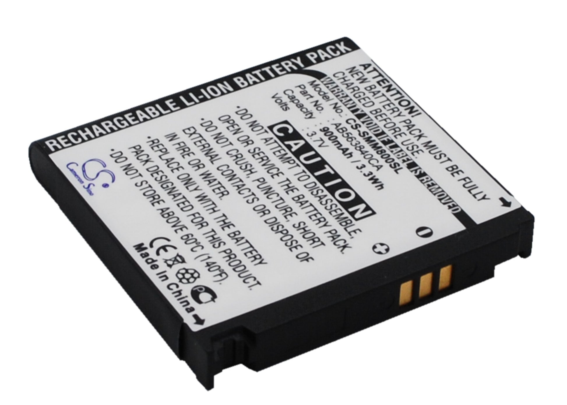 Replacement Battery for Samsung Instinct M800 – Mobile, SmartPhone – 900mAh / 3.7V - image 2