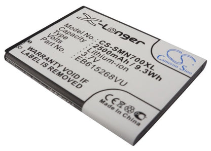 Replacement Battery for NTT DoCoMo  DSC-05D – Mobile, SmartPhone – 2500mAh / 9.25Wh / 3.7V