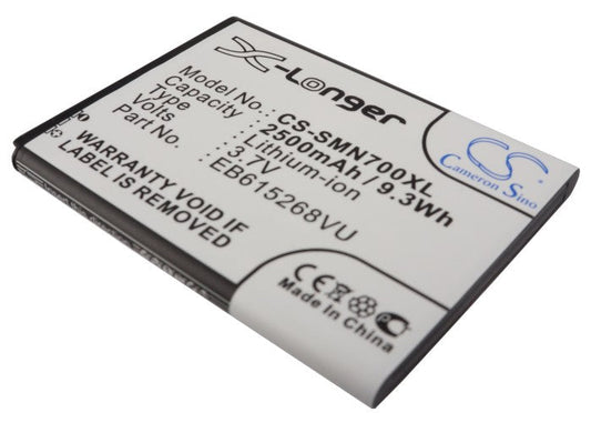 Replacement Battery for T-Mobile  Galaxy Note – Mobile, SmartPhone – 2500mAh / 9.25Wh / 3.7V