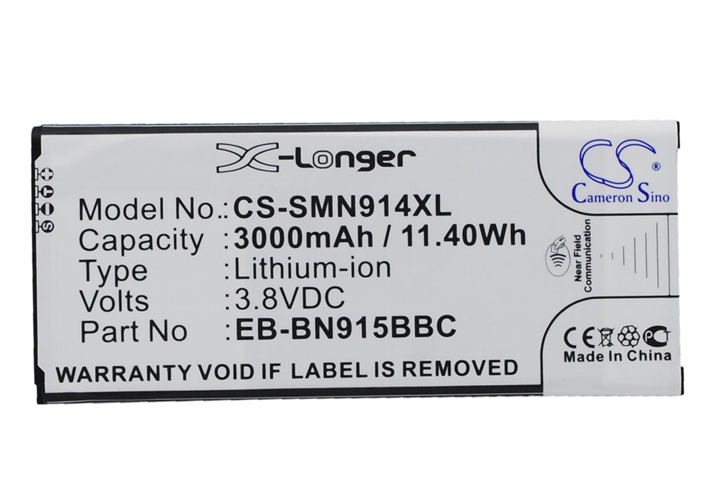 Replacement Battery for Samsung Galaxy Note Edge – Mobile, SmartPhone – 3000mAh / 3.8V - image 1
