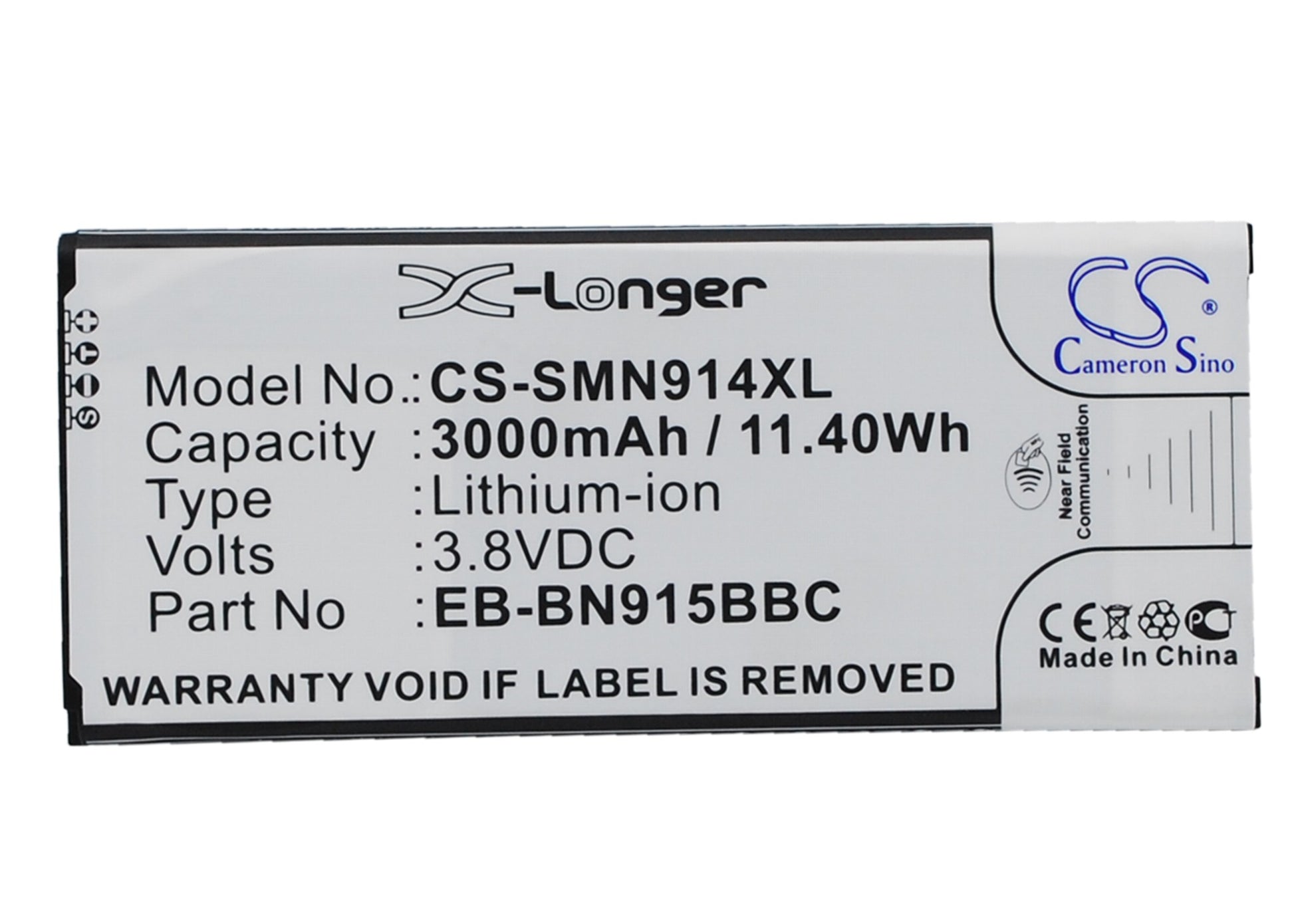 Replacement Battery for Samsung Galaxy Note Edge – Mobile, SmartPhone – 3000mAh / 3.8V - image 1