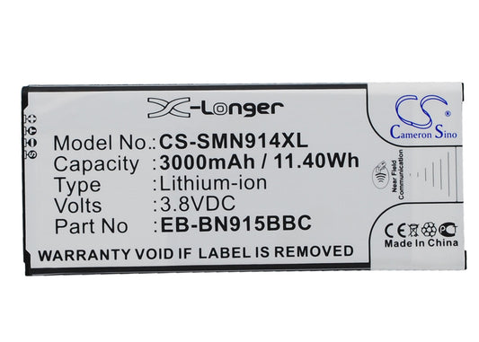Replacement Battery for Samsung Galaxy Note Edge – Mobile, SmartPhone – 3000mAh / 3.8V - image 1