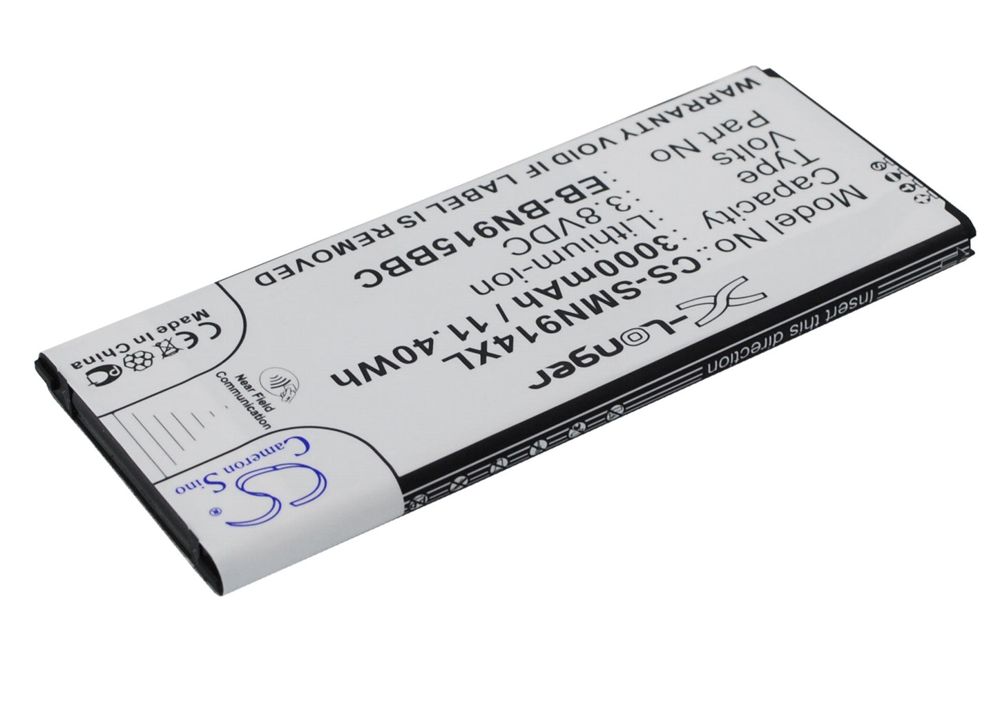 Replacement Battery for Samsung  Galaxy Note Edge – Mobile, SmartPhone – 3000mAh / 11.40Wh / 3.8V