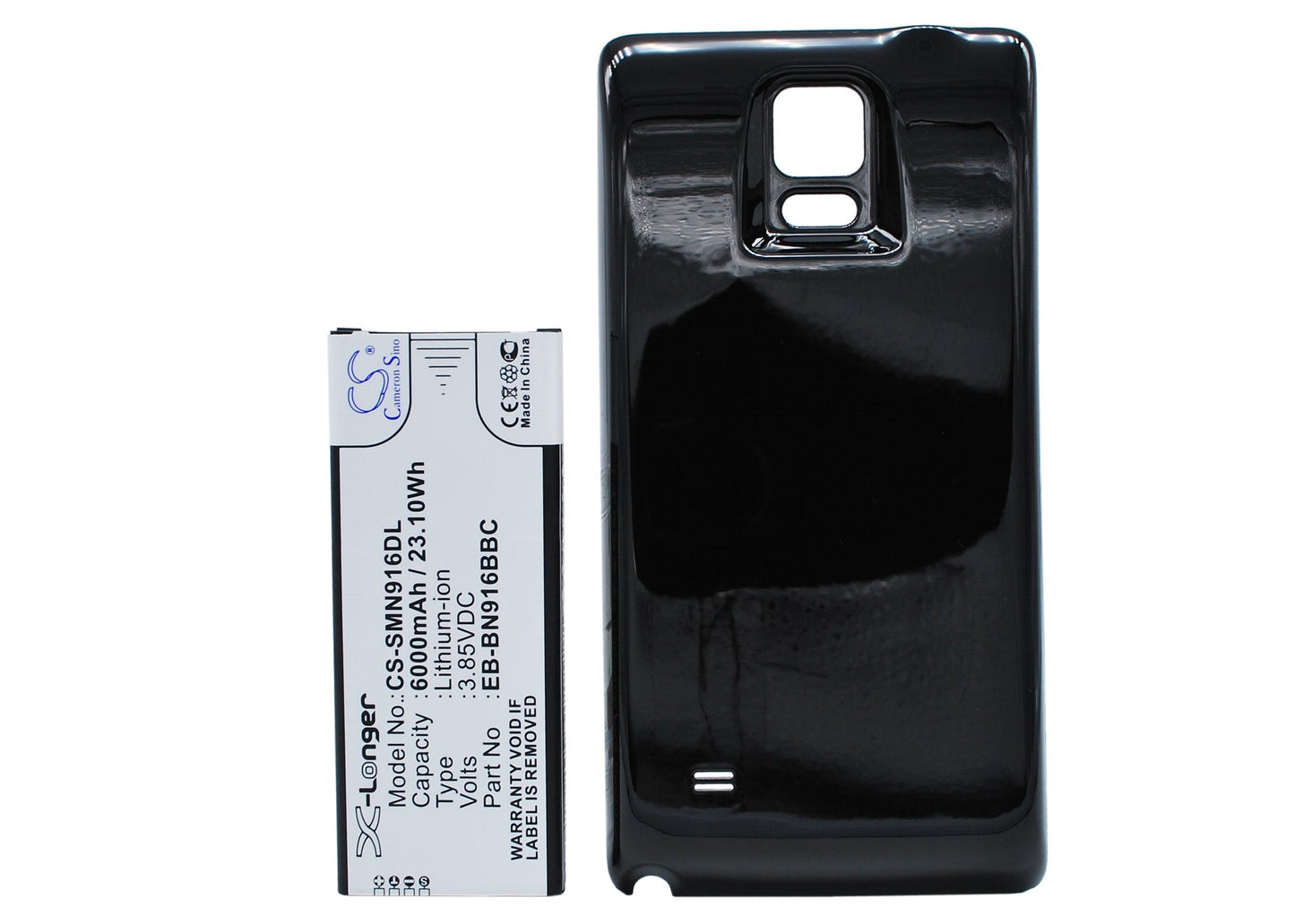 Replacement Battery for Samsung  Galaxy Note 4 ( China Mobile ) – Mobile, SmartPhone – 6000mAh / 23.10Wh / 3.85V