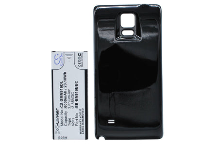 Replacement Battery for Samsung  Galaxy Note 4 ( China Mobile ) – Mobile, SmartPhone – 6000mAh / 23.10Wh / 3.85V