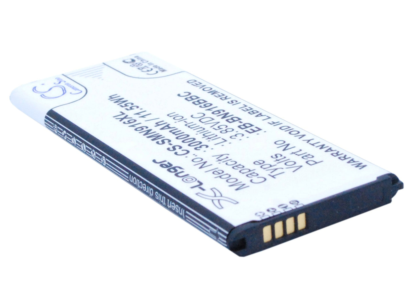 Replacement Battery for Samsung  Galaxy Note 4 ( China Mobile ) – Mobile, SmartPhone – 3000mAh / 11.55Wh / 3.85V