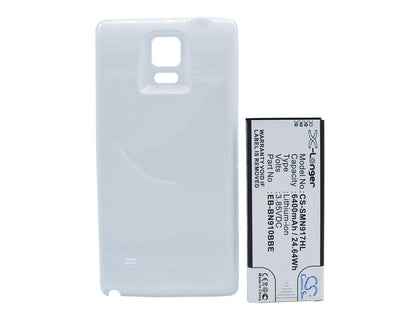 Replacement Battery for Samsung  Galaxy Note 4 – Mobile, SmartPhone – 6400mAh / 24.64Wh / 3.85V
