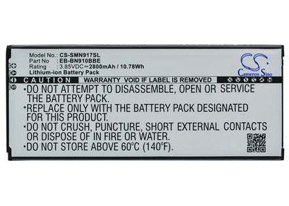 Replacement Battery for Samsung  Galaxy Note 4 – Mobile, SmartPhone – 2800mAh / 10.78Wh / 3.85V