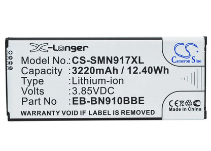 Replacement Battery for Samsung  Galaxy Note 4 – Mobile, SmartPhone – 3220mAh / 12.40Wh / 3.85V