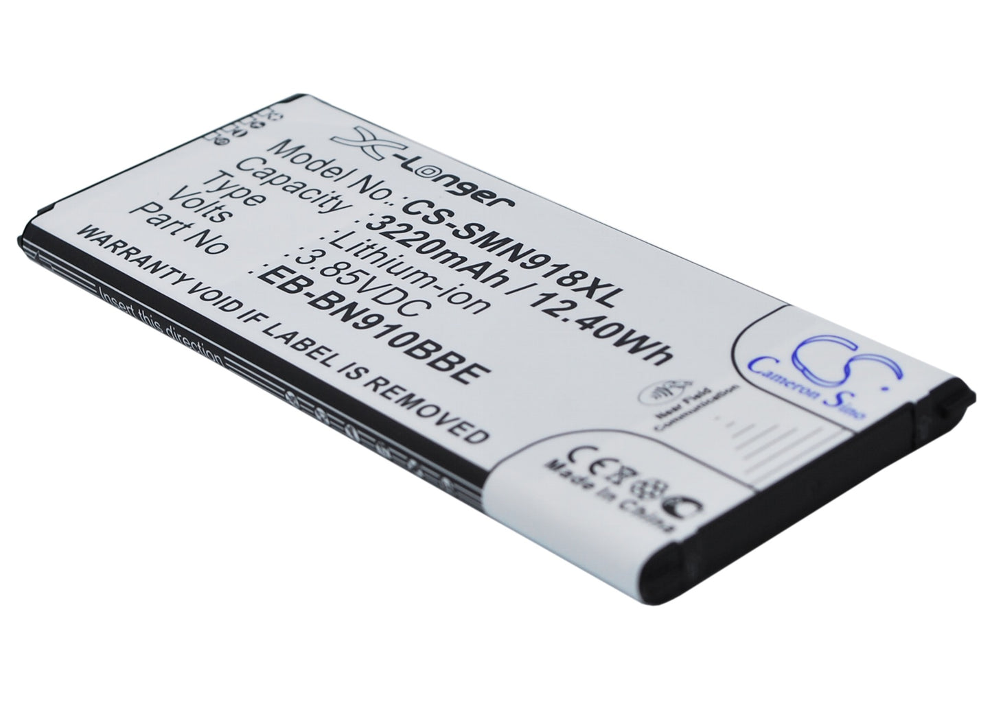 Replacement Battery for Samsung Galaxy Note 4 – Mobile, SmartPhone – 3220mAh / 3.85V - image 1