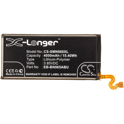 Replacement Battery for Samsung  Crown – Mobile, SmartPhone – 4000mAh / 15.40Wh / 3.85V