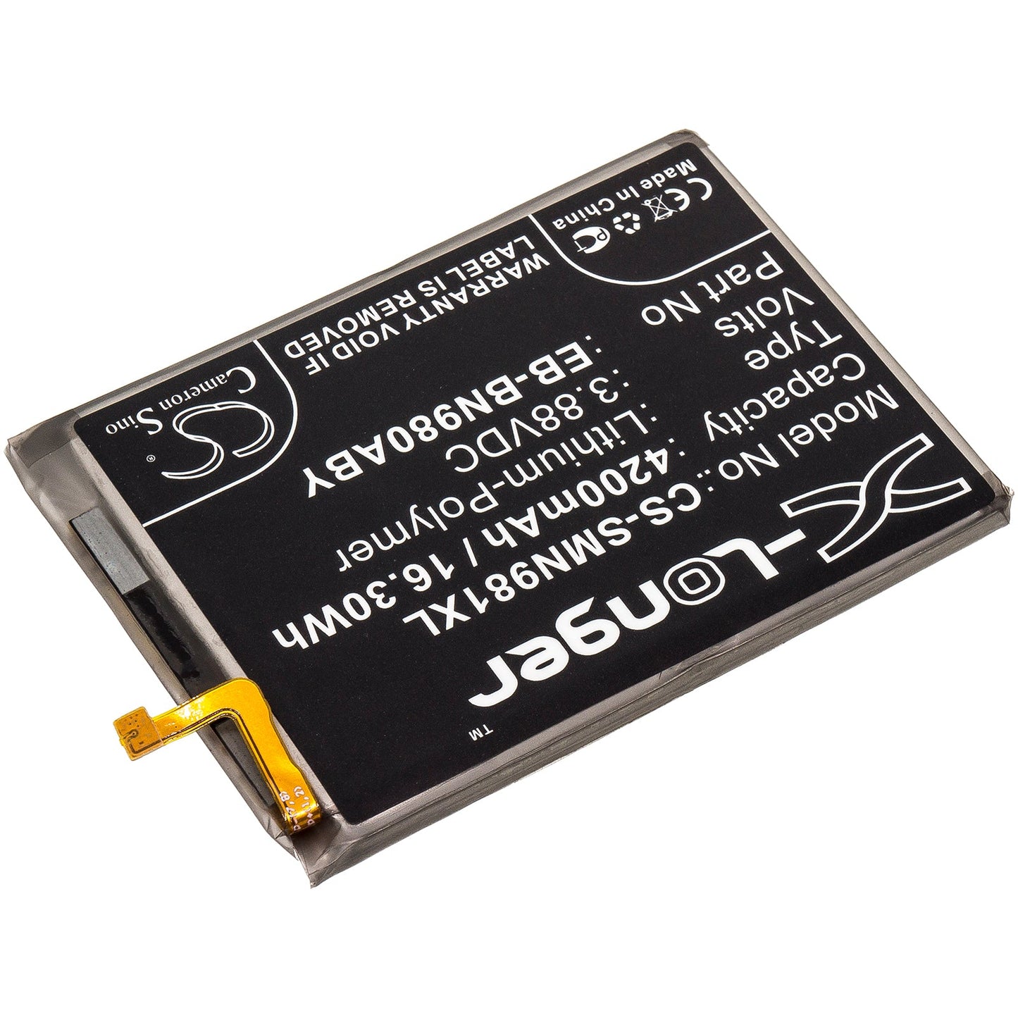 Replacement Battery for Samsung  Galaxy Note 20 – Mobile, SmartPhone – 4200mAh / 16.30Wh / 3.88V