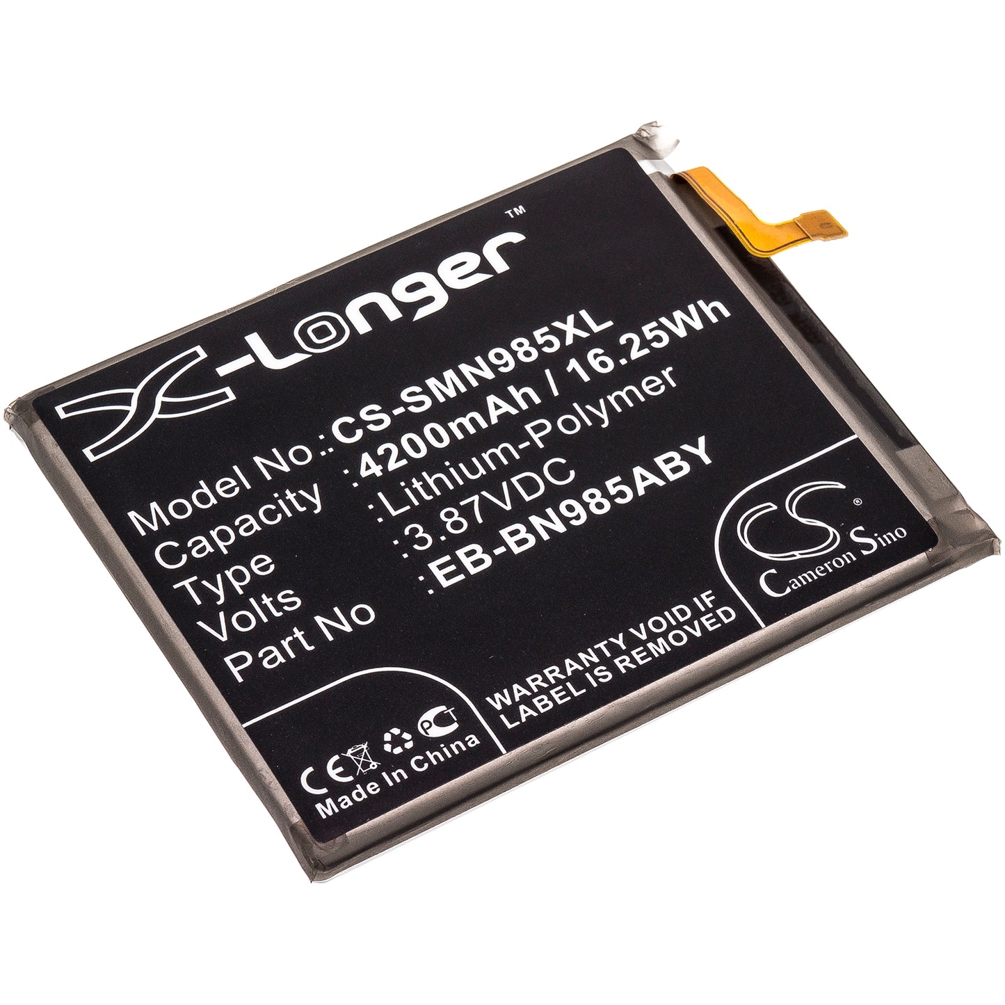 Replacement Battery for Samsung Galaxy Note 20 Ultra – Mobile, SmartPhone – 4200mAh / 3.87V - image 1