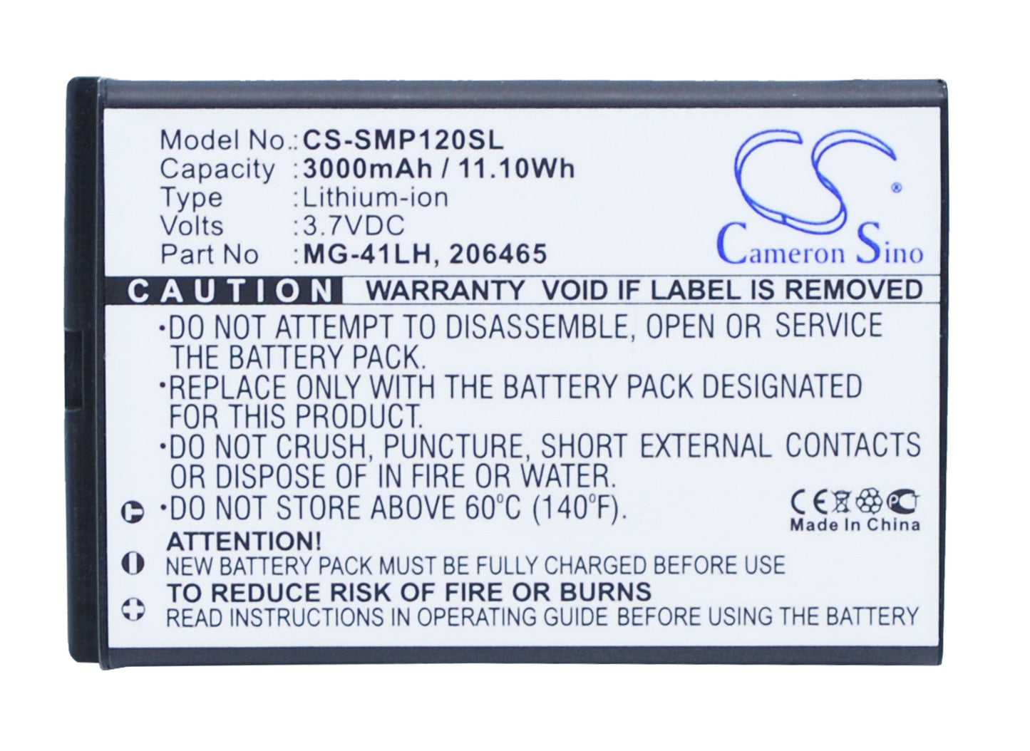 Replacement Battery for Getac  LT30 – GPS, Navigator – 3000mAh / 11.10Wh / 3.7V