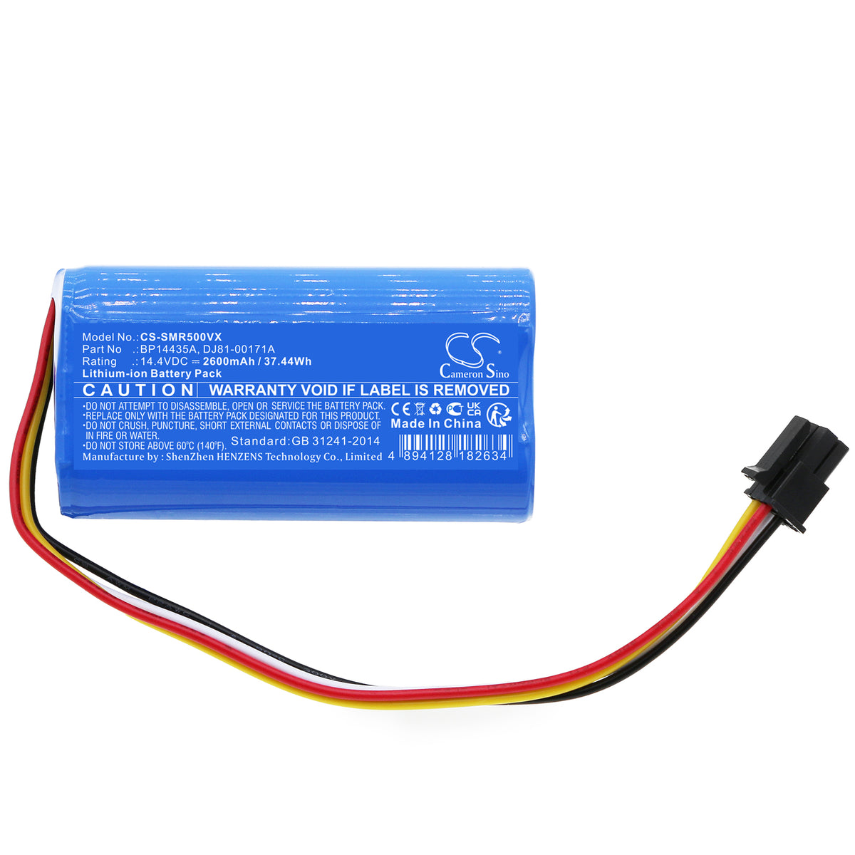 Replacement Battery for Midea | Samsung | Eureka | Ursus Trotter i5 – Vacuum – 2600mAh / 14.4V