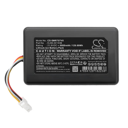 Replacement Battery for Samsung PowerBot R7065 – Vacuum – 6000mAh / 21.6V