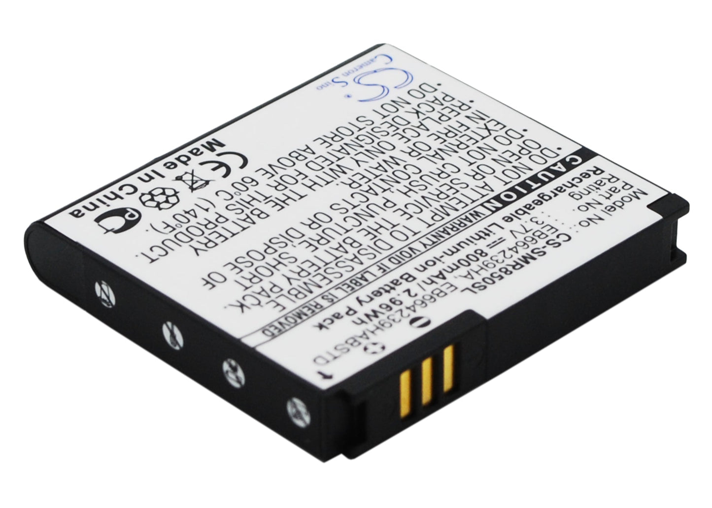 Replacement Battery for Cricket  R710 Suede – Mobile, SmartPhone – 800mAh/2.96Wh / 3.7V