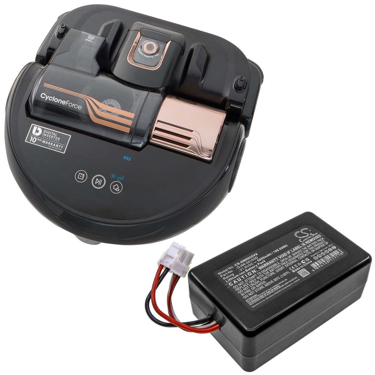 Replacement Battery for Samsung PowerBot R9350 – Vacuum – 5000mAh / 21.6V