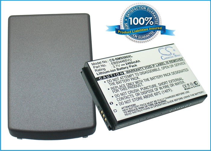 Replacement Battery for Samsung GT-S5800 – Mobile, SmartPhone – 2400mAh / 3.7V - image 1