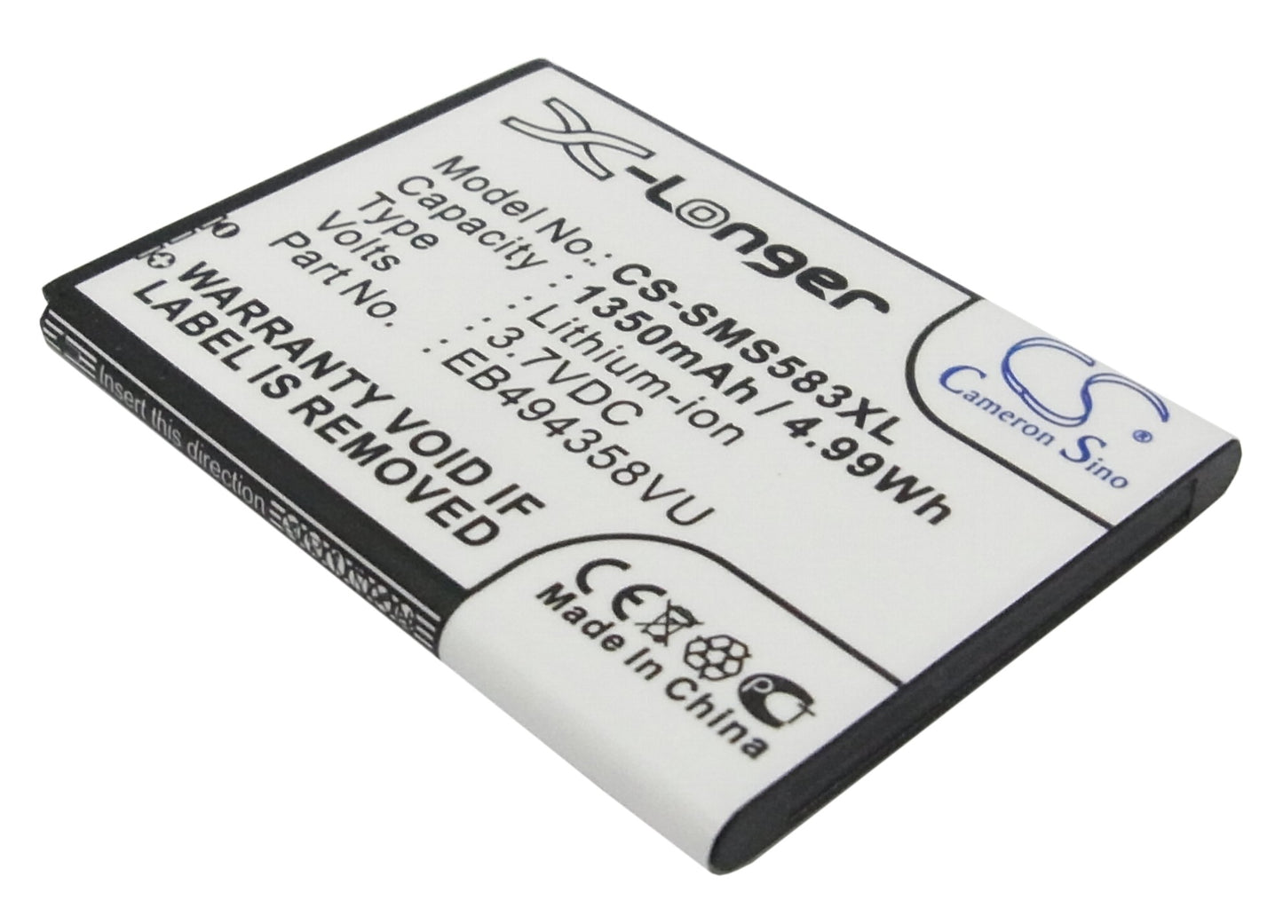 Replacement Battery for Samsung GT-S5830 – Mobile, SmartPhone – 1350mAh / 3.7V - image 1