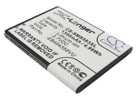 Replacement Battery for Samsung GT-S5830 – Mobile, SmartPhone – 1350mAh / 3.7V - image 1