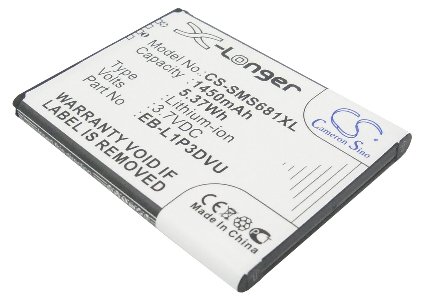 Replacement Battery for Samsung GT-S6810 – Mobile, SmartPhone – 1450mAh / 3.7V - image 1