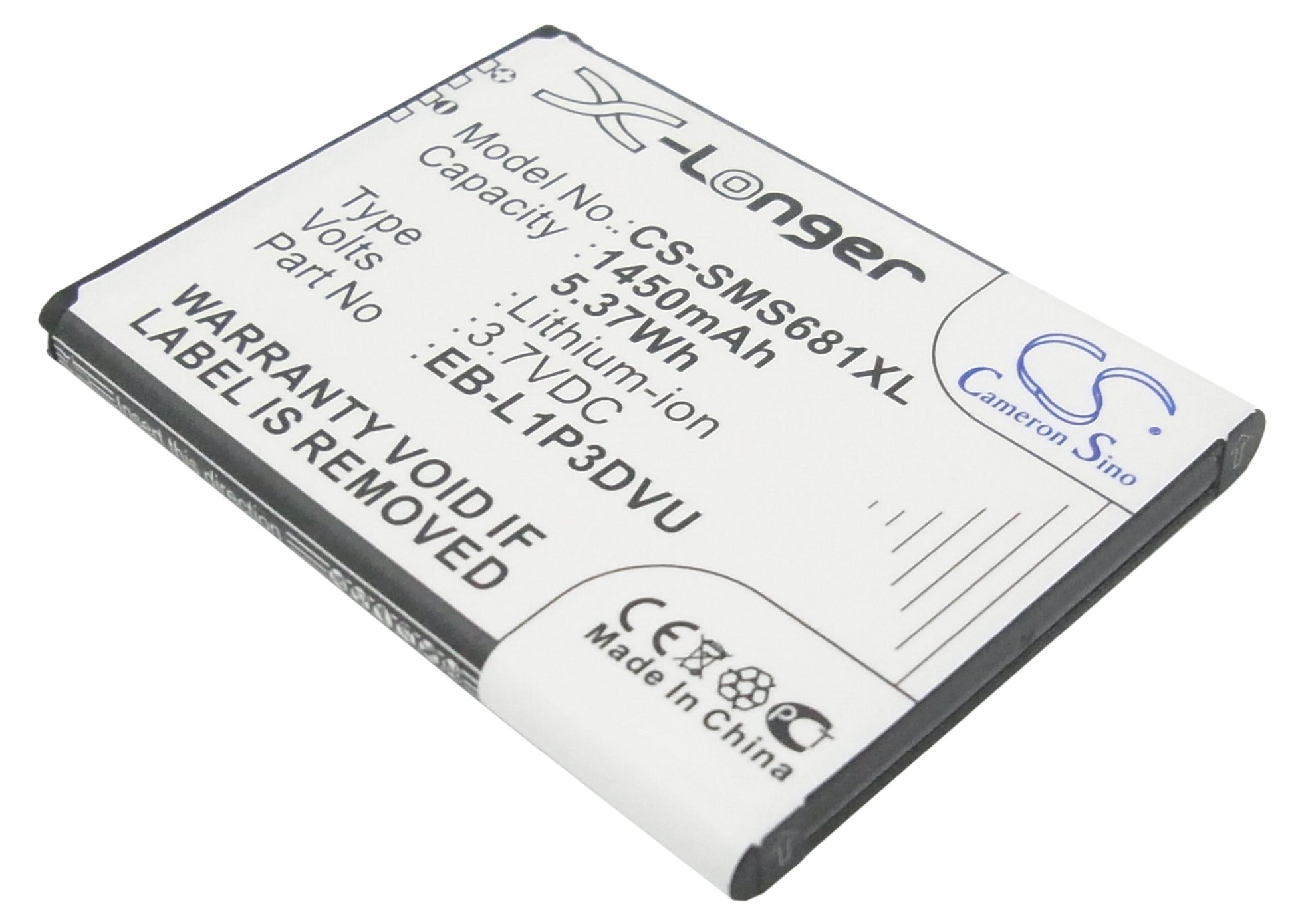 Replacement Battery for Samsung GT-S6810 – Mobile, SmartPhone – 1450mAh / 3.7V - image 1