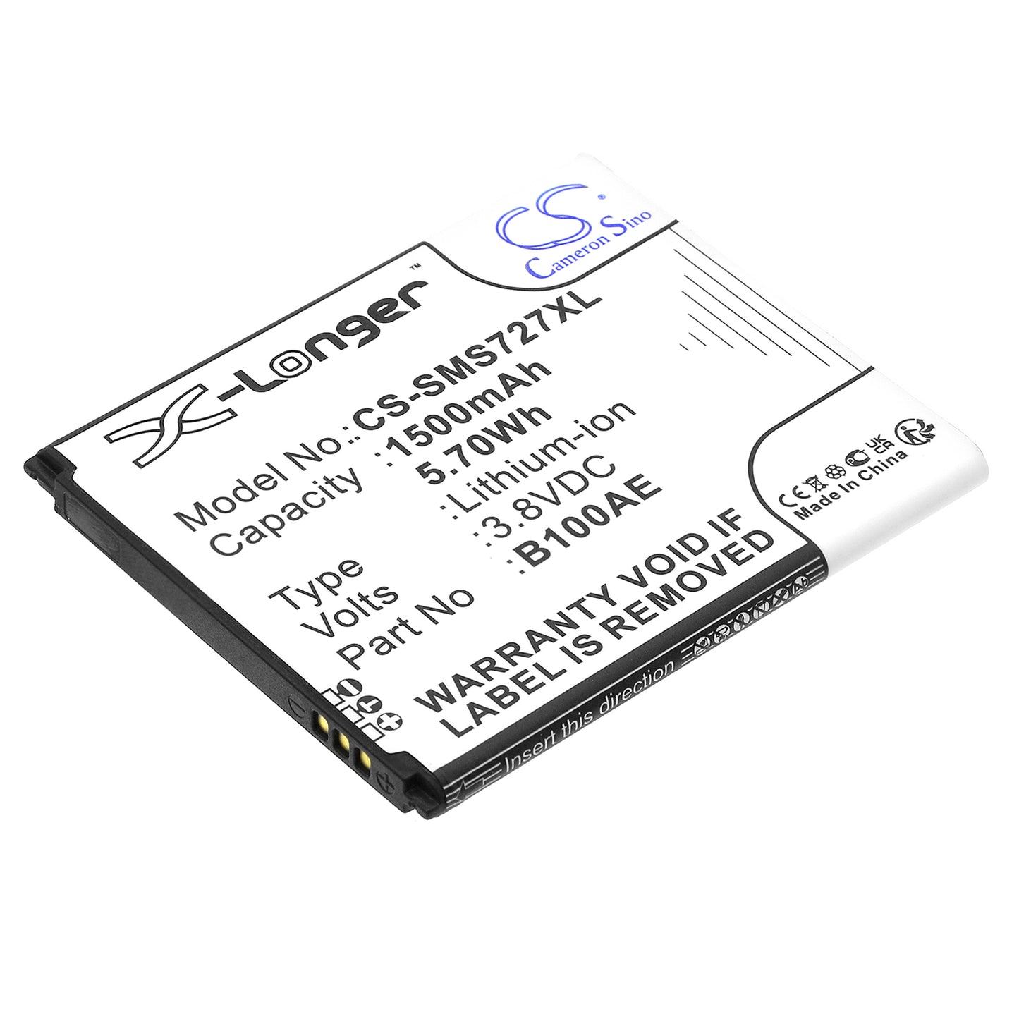Replacement Battery for Samsung GT-S7270 – Mobile, SmartPhone – 1500mAh / 3.8V - image 1