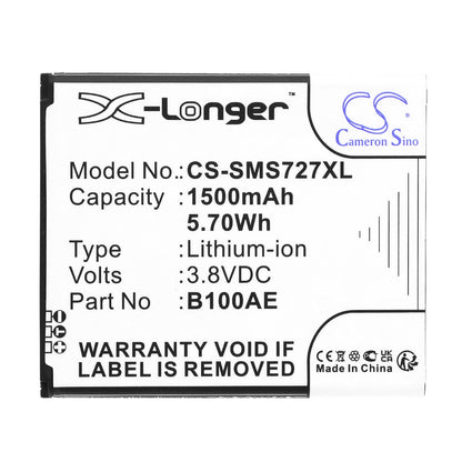 Replacement Battery for Samsung  Galaxy Ace 3 – Mobile, SmartPhone – 1500mAh / 5.70Wh / 3.8V